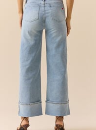 Lovella Embroidered Heart Jeans Detail 6 - TULLABEE