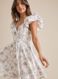 Emery Flutter Sleeve Mini Dress - TULLABEE