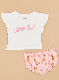 Howdy Gal Pinafore Set by Mud Pie - TULLABEE