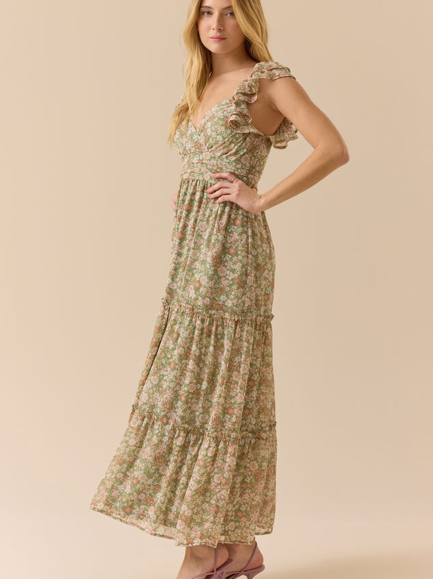 Soliah Floral Maxi Dress Detail 3 - TULLABEE
