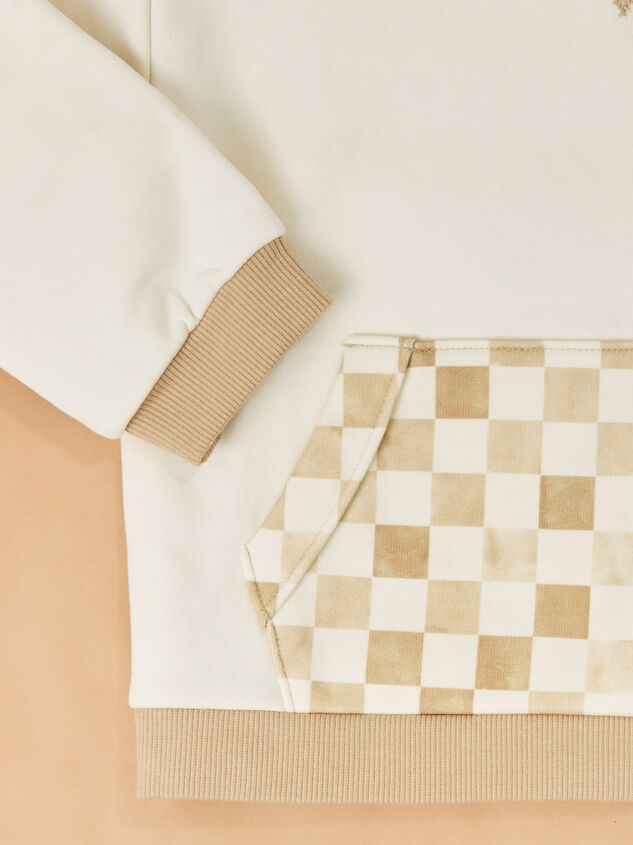 Vance Checkered Sweatshirt Detail 3 - TULLABEE