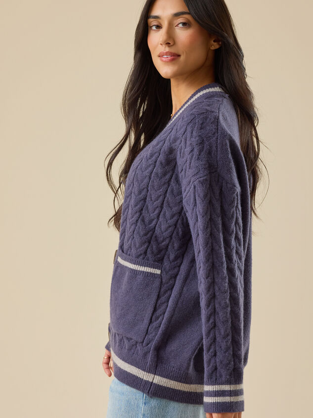 Autumn Toggle Cardigan Detail 4 - TULLABEE