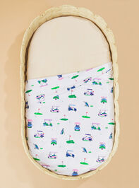 Vintage Golf Cart Swaddle Detail 2 - TULLABEE
