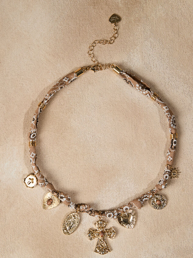 Paisley Charm Necklace Detail 2 - TULLABEE
