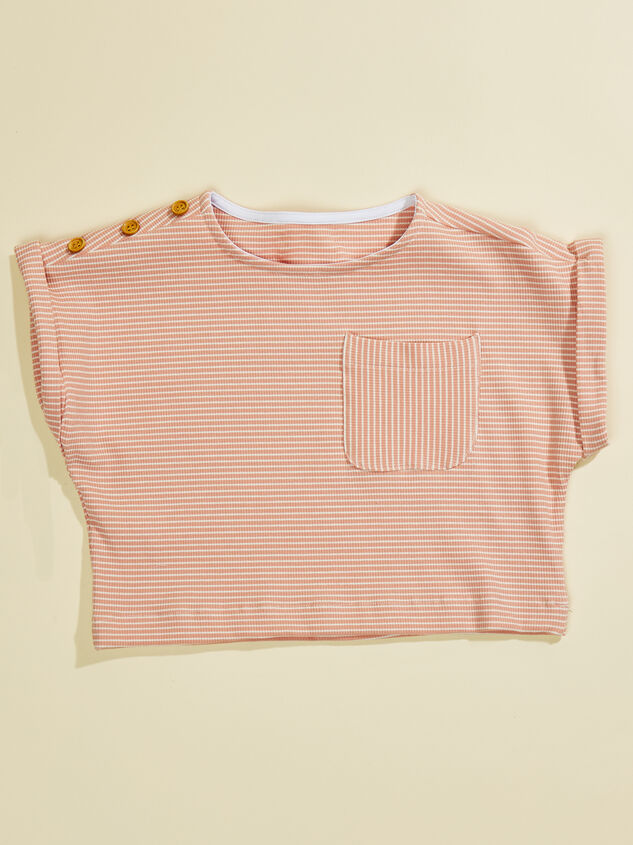 Kassie Striped T-Shirt by Vignette Detail 1 - TULLABEE