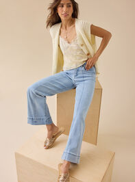 Henley Cropped Jeans - TULLABEE