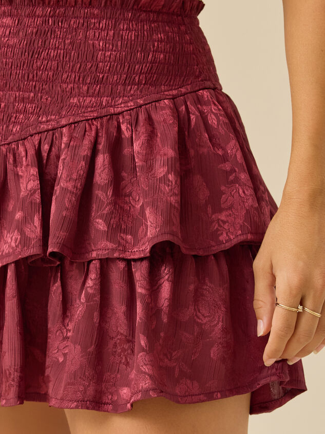 Aliana Tiered Mini Skirt Detail 3 - TULLABEE
