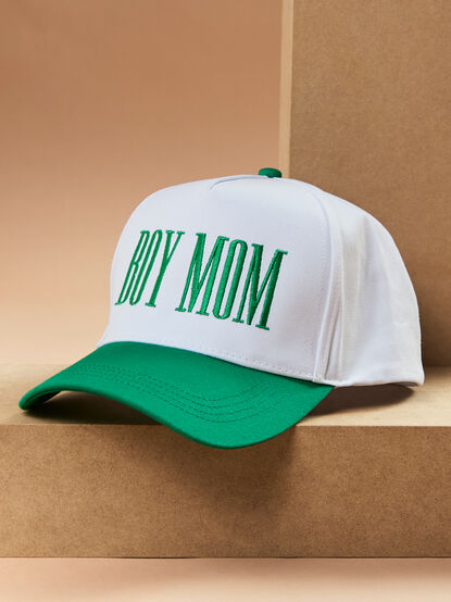 Boy Mom Embroidered Trucker Hat - TULLABEE