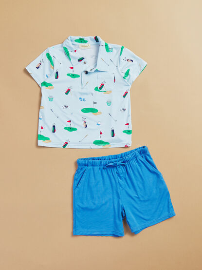 Golf Things Baby Polo and Shorts Set - TULLABEE