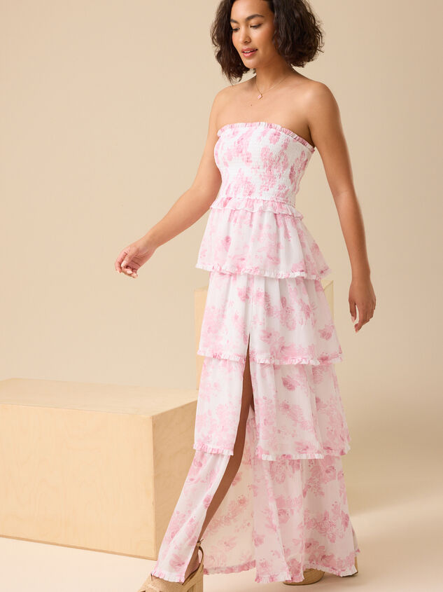 Marie Floral Maxi Dress Detail 3 - TULLABEE