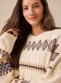 Cyndie Fair Isle Sweater Detail 3 - TULLABEE
