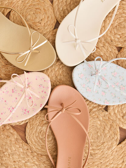 Michelle Bow Sandals - TULLABEE