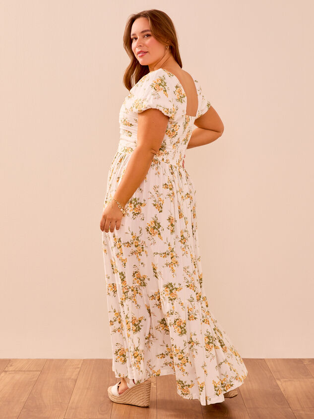 Wilow Floral Maxi Dress Detail 4 - TULLABEE