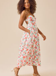 Peggy Floral Maxi Dress Detail 4 - TULLABEE