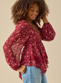 Tanya Floral Babydoll Top Detail 5 - TULLABEE