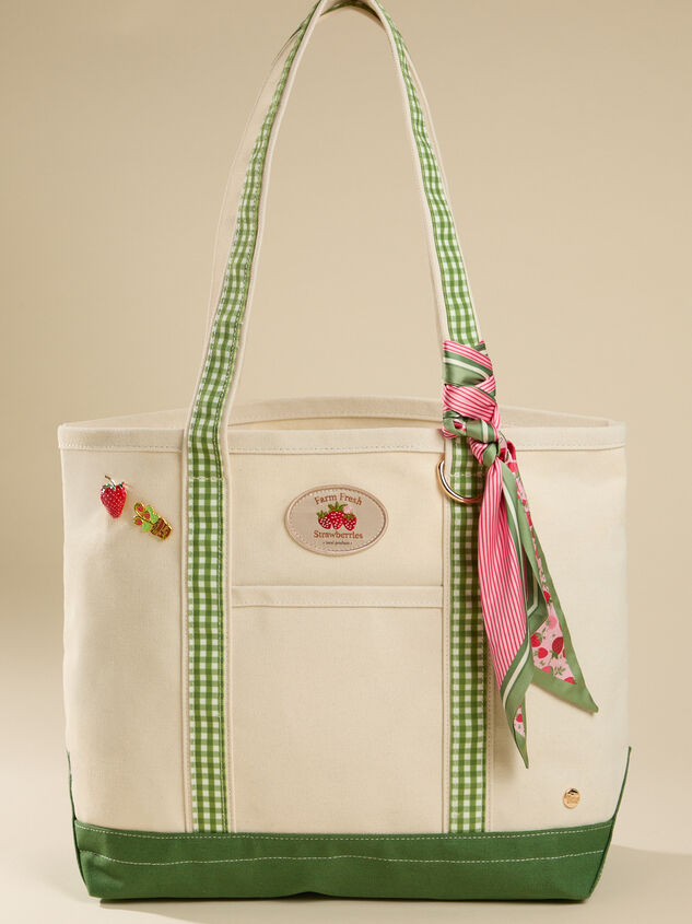 Fresh Strawberries Canvas Tote Bag - TULLABEE