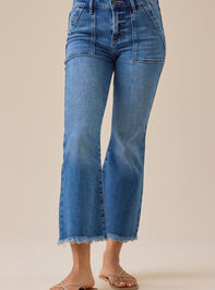 Jaylyn Front Pocket Crop Jeans Detail 2 - TULLABEE