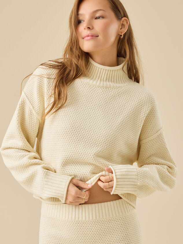 Shay Mock Neck Sweater Detail 3 - TULLABEE