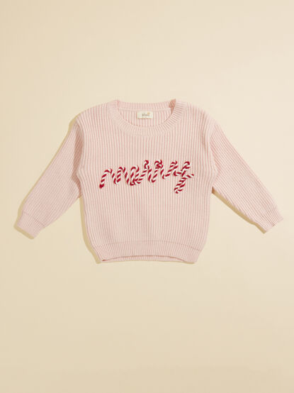 Merry Candy Cane Youth Sweater - TULLABEE