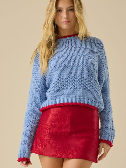 Meren Jacquard Mini Skirt - TULLABEE