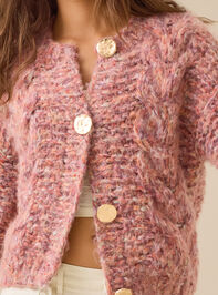 Poppie Chunky Knit Cardigan Detail 3 - TULLABEE
