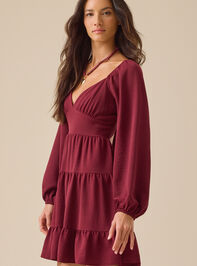 Jojo Tiered Mini Dress Detail 3 - TULLABEE
