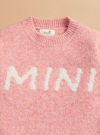 Mini Graphic Baby Sweater Detail 2 - TULLABEE