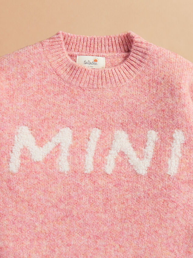 Mini Graphic Baby Sweater Detail 2 - TULLABEE