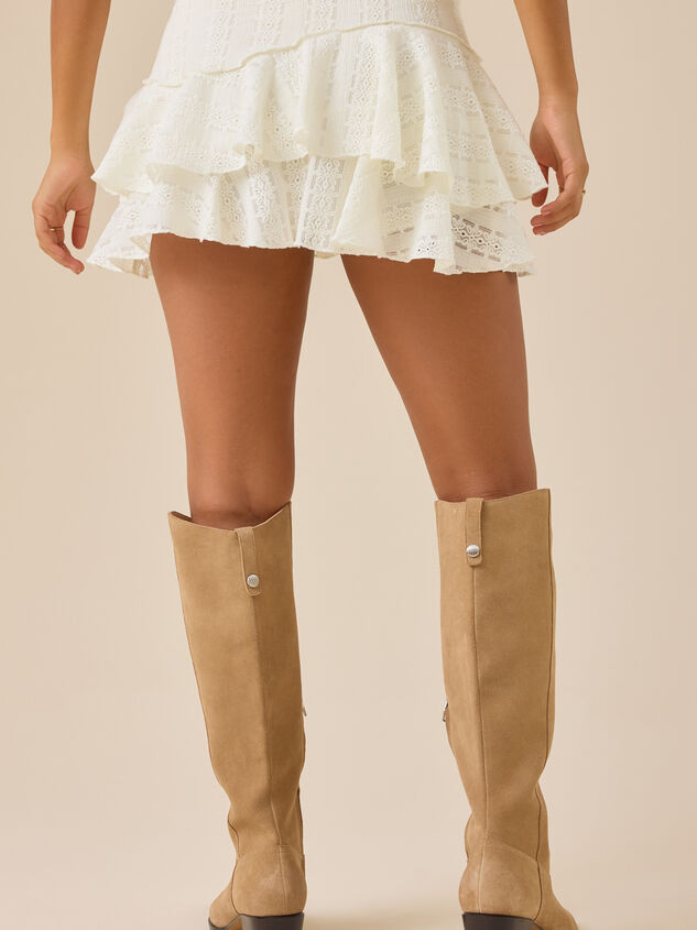 Harriet Lace Mini Skort Detail 5 - TULLABEE