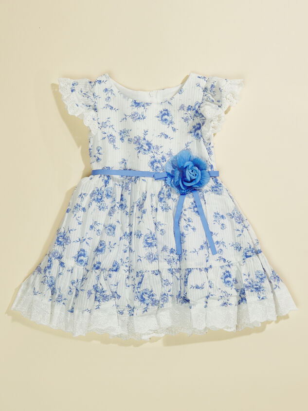 Cindy Toddler Floral Eyelet Dress - TULLABEE