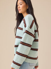 Faye Stripe Sweater Detail 5 - TULLABEE