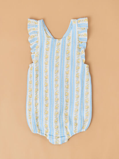 Winnie Mae Stripe Sunsuit - TULLABEE