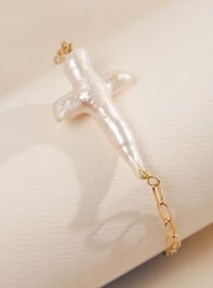 Pearl Cross Bracelet - TULLABEE