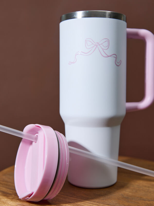 Dainty Bow Tumbler Detail 3 - TULLABEE
