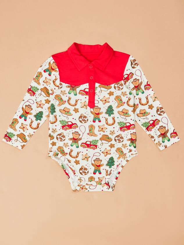 Cowboy Christmas Polo Bodysuit - TULLABEE