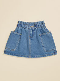 Mirabel Denim Mini Skirt Detail 3 - TULLABEE