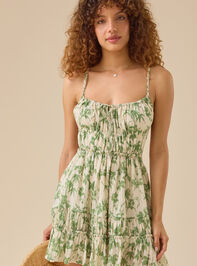 Arabella Floral Mini Dress Detail 4 - TULLABEE