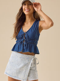 Zora Tie Front Vest - TULLABEE