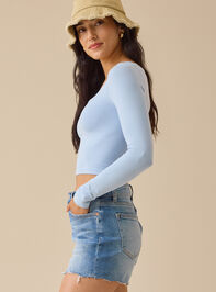 Everyday Seamless Long Sleeve Top Detail 3 - TULLABEE