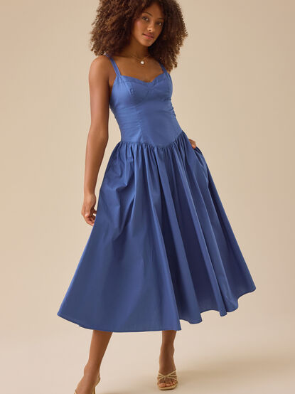 Narcie Drop Waist Maxi Dress - TULLABEE