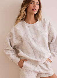 Camo Core Oversized Sweatshirt Detail 3 - TULLABEE