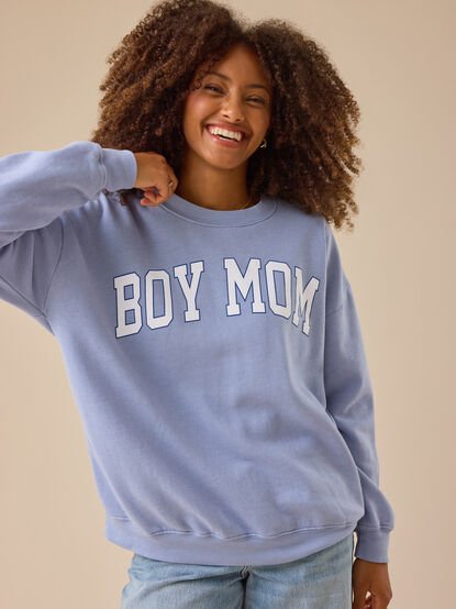 Boy Mom Graphic Sweatshirt - TULLABEE