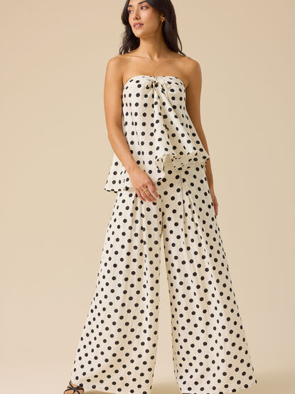 Veda Polka Dot Trouser Pants - TULLABEE