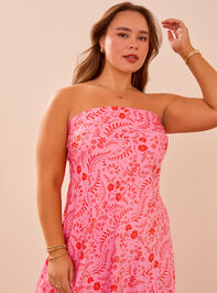 Raelynn Satin Midi Dress Detail 2 - TULLABEE