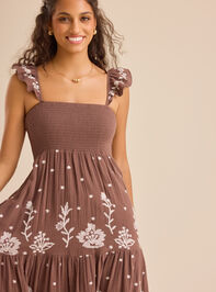 Elsie Floral Maxi Dress Detail 6 - TULLABEE