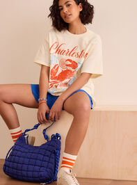 Charleston Crab Oversized Tee Detail 3 - TULLABEE