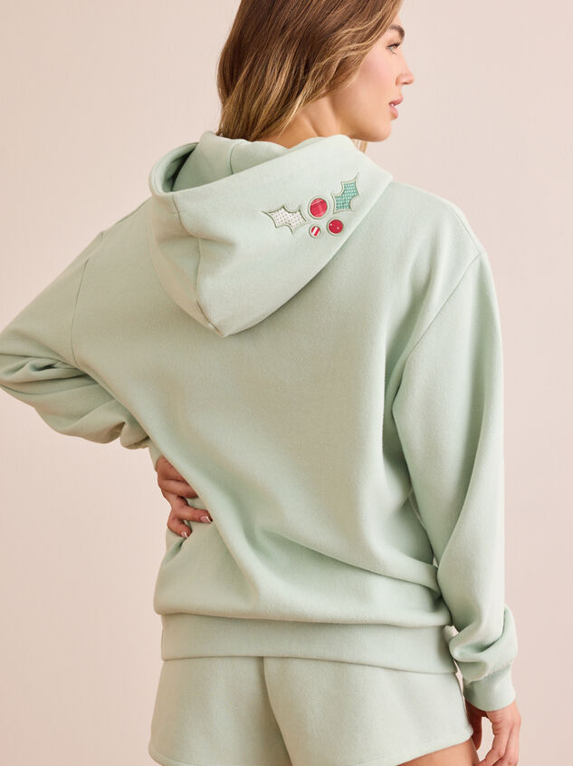 Holly Jolly Hoodie Detail 6 - TULLABEE