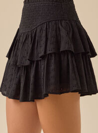 Cody Eyelet Mini Skort Detail 4 - TULLABEE