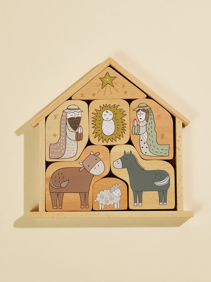 Wood Puzzle Nativity Set - TULLABEE