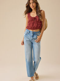 Emma Banded Top Detail 2 - TULLABEE